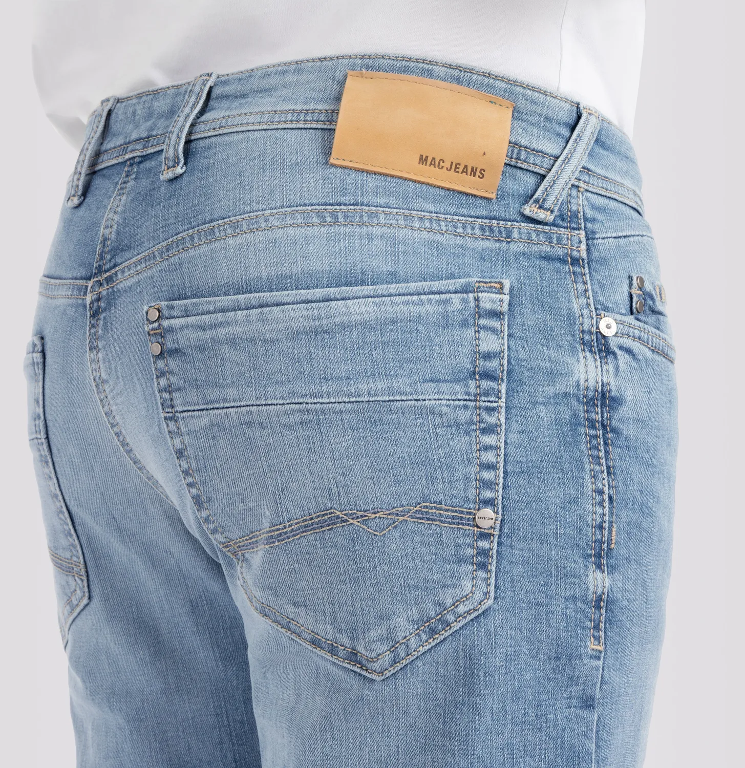 MAC Ben regular fit jeans mellemblå stretch