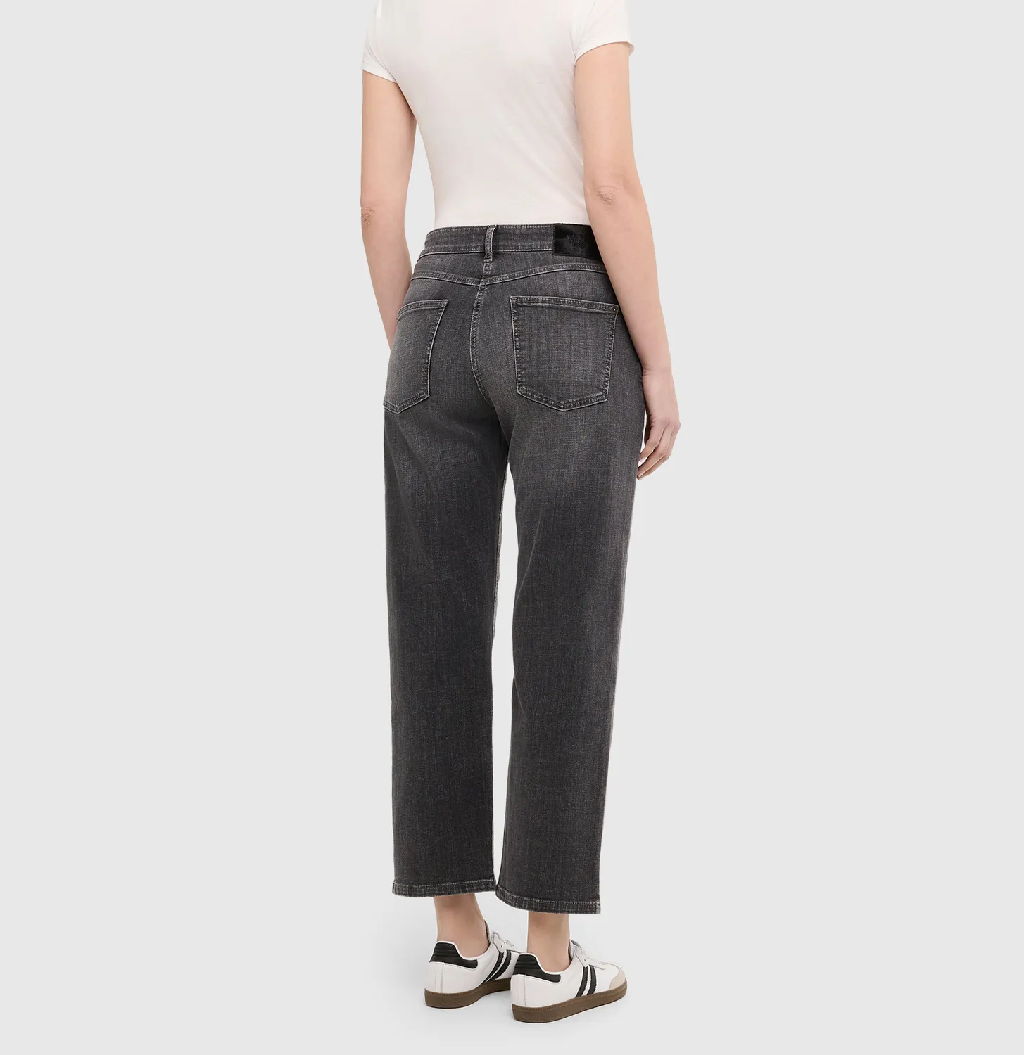 MAC Gina Straight 5877 jeans grå straight fit