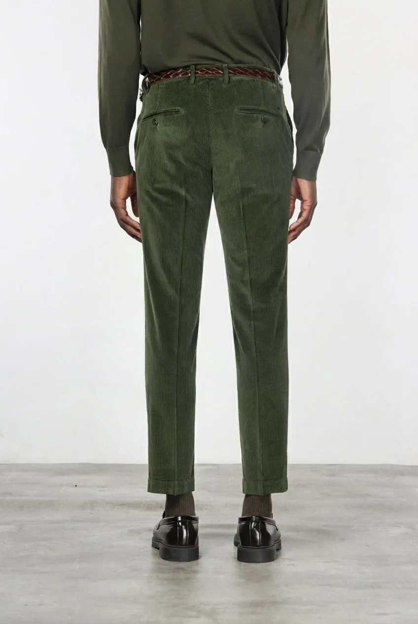 Mason's Milano chinos extra slim skovgrøn fløjl
