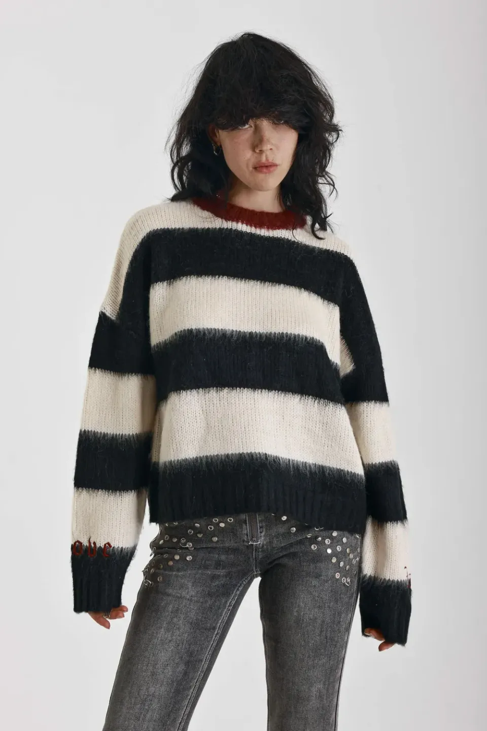 The Ragged Priest Feelings Stripe striktrøje stribet S