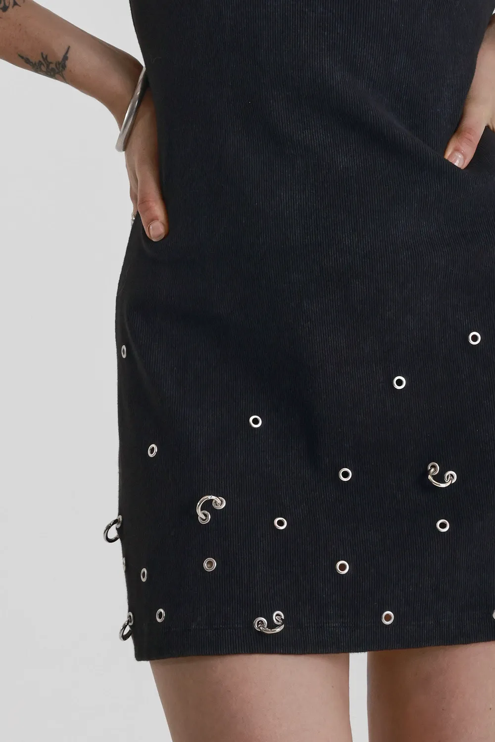 The Ragged Priest Jewel Black minikjole str. 10 sort
