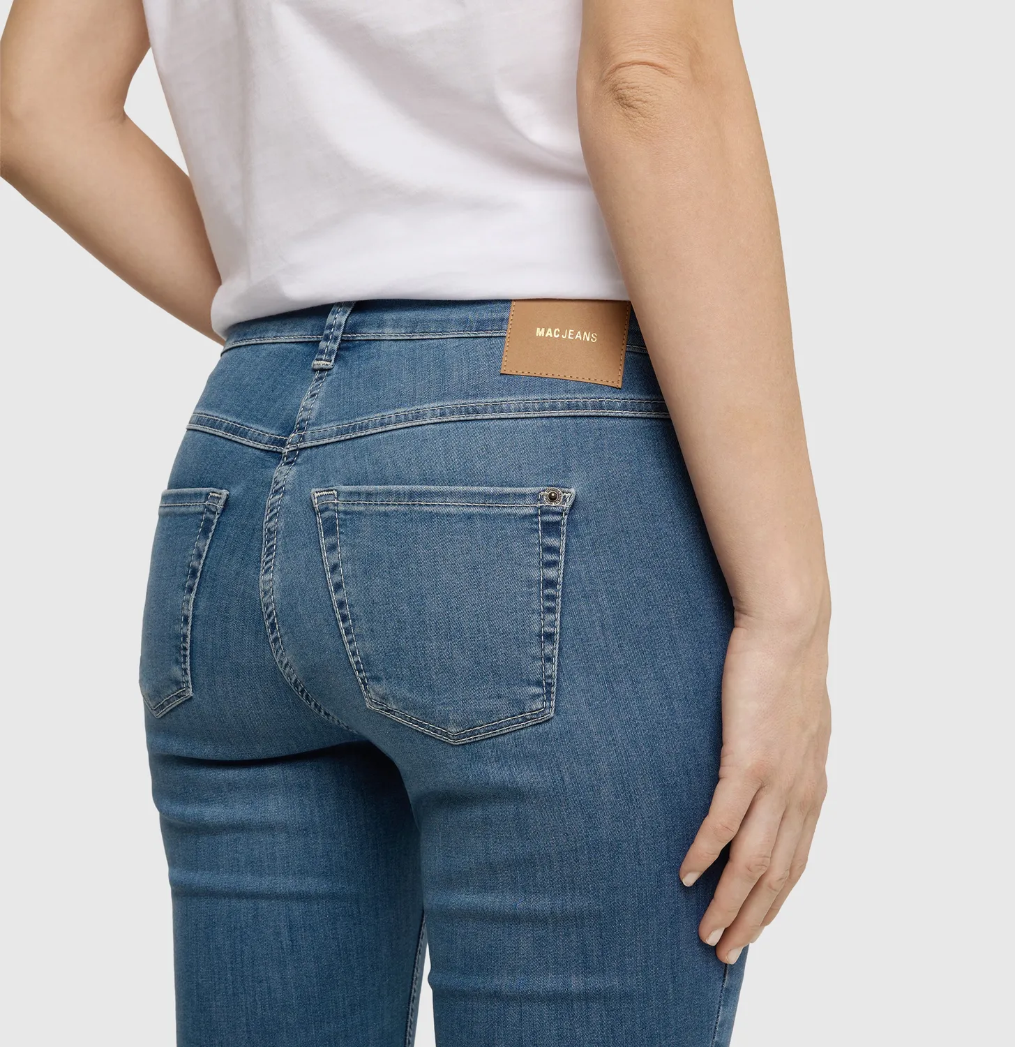 MAC Dream Summer jeans mellemblå slim fit