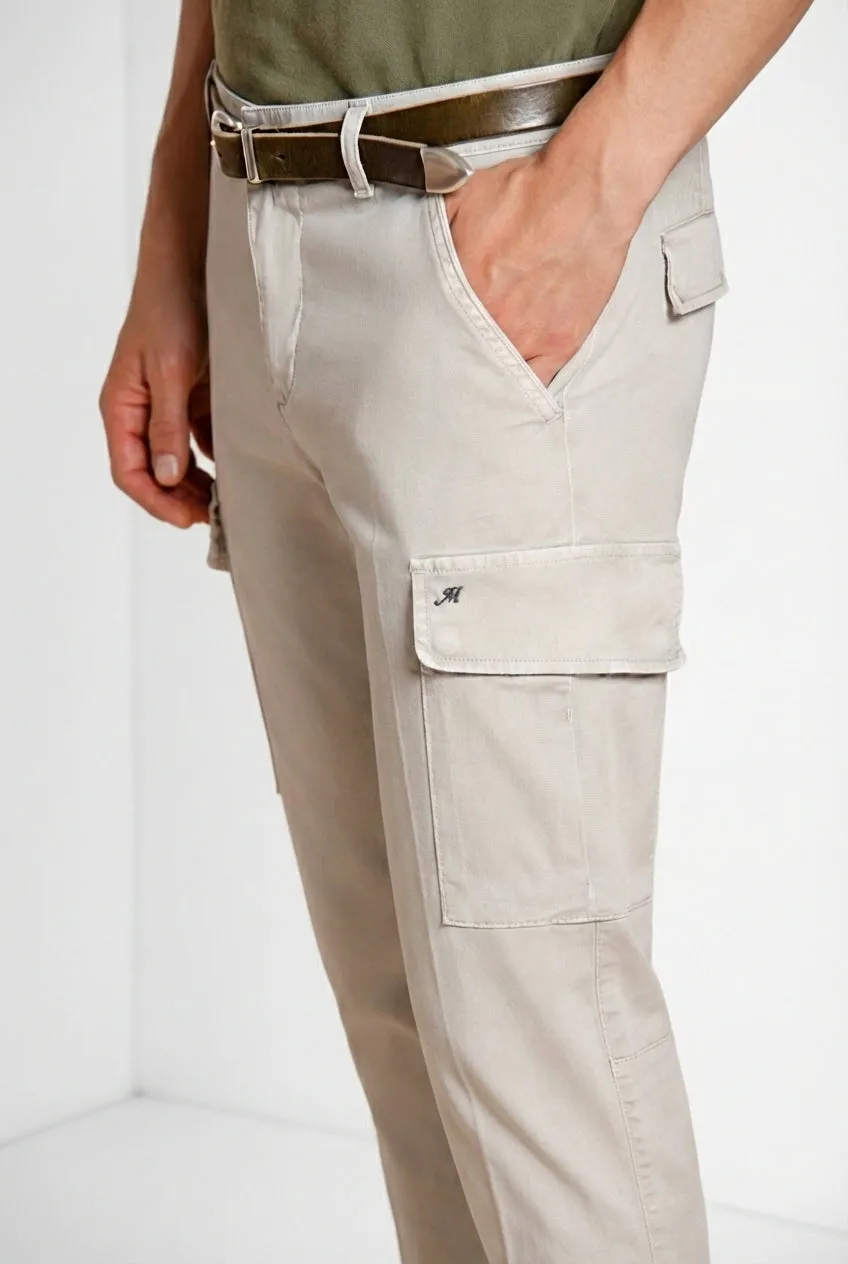 Mason's Chile cargobukser grå extra slim satin