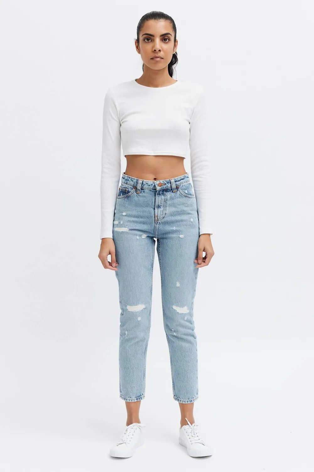 Organsk Oxygen Shorty Raw Rebellion jeans lys