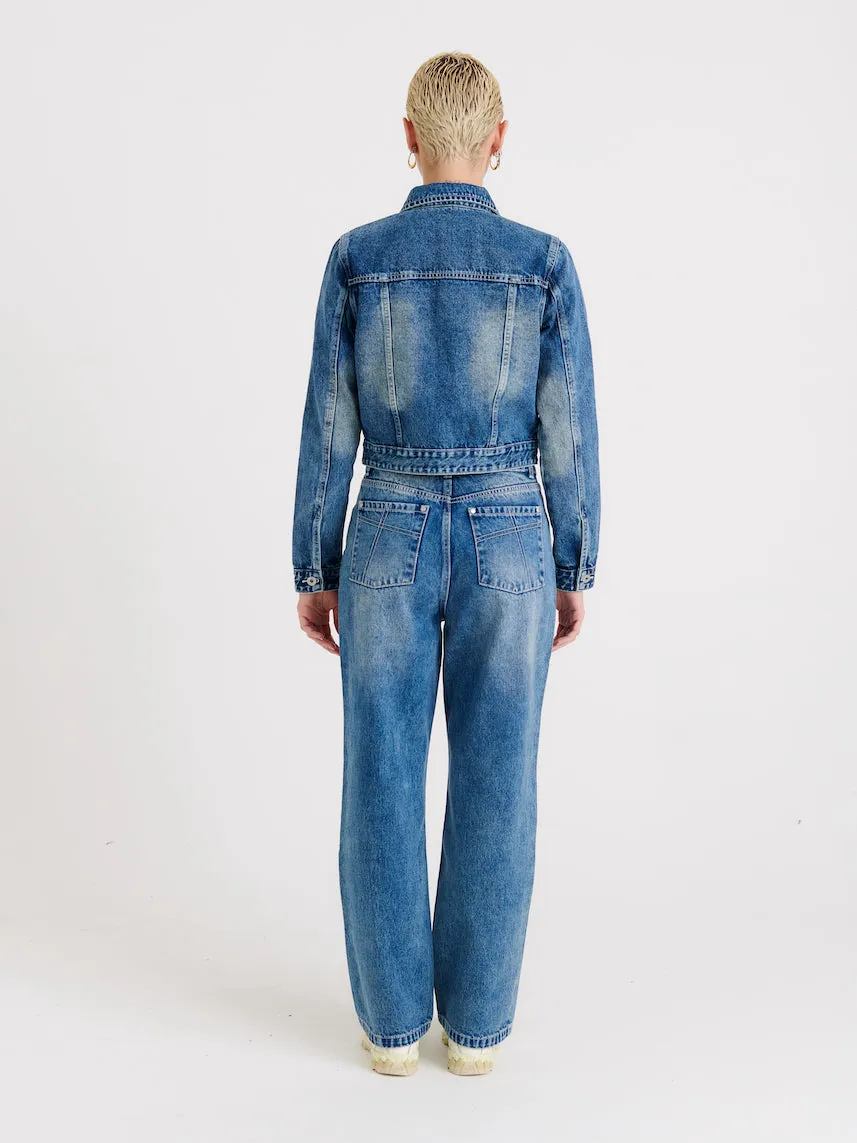 The Ragged Priest Trucker denimjakke 10 bleach blue