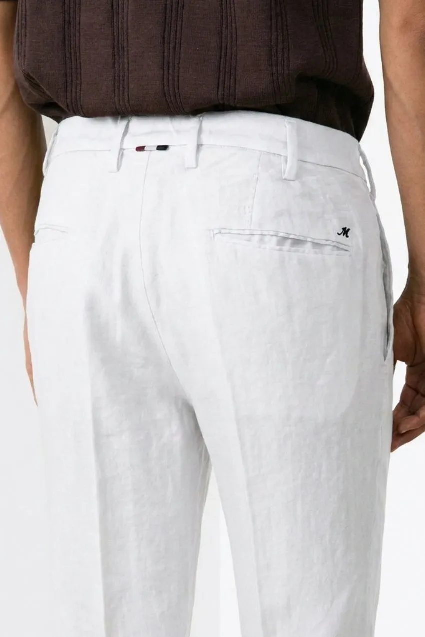Mason's New York Icon Flex chinos hvid regular fit