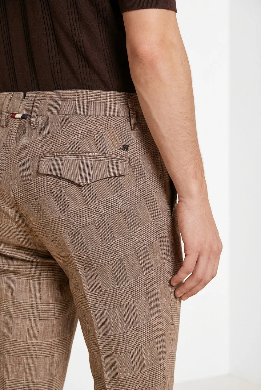 Mason's Torino City chino mørkebrun tern slim