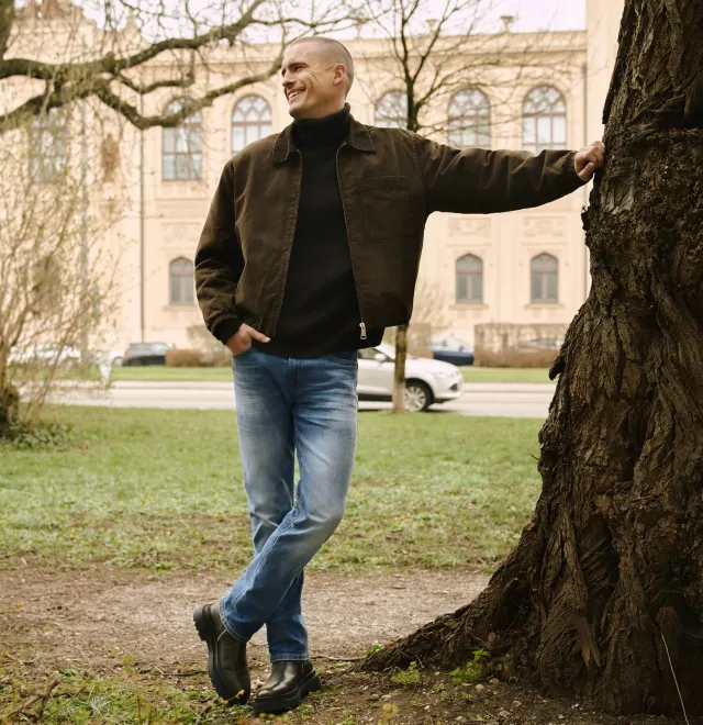 MAC Arne Pipe jeans mellemblå Modern Fit stretch