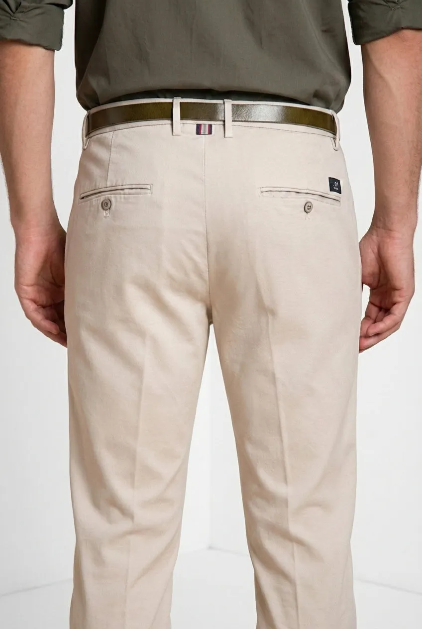 Mason's Torino Flex chino bukser beige slim stretch