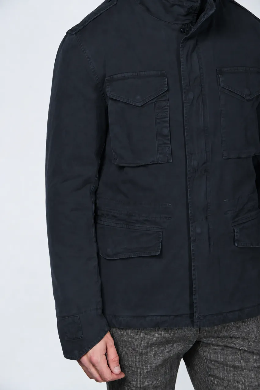 Mason's M74 field jacket midnatsblå regular stretch