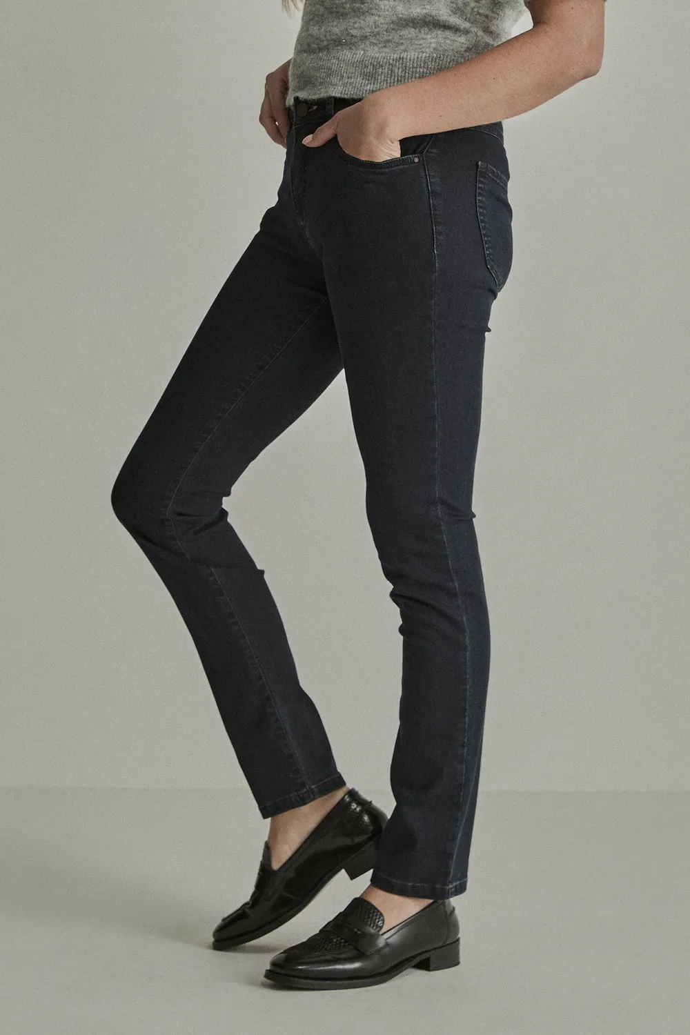 Para Mi Angie jeans Midnight Dark slim high waist