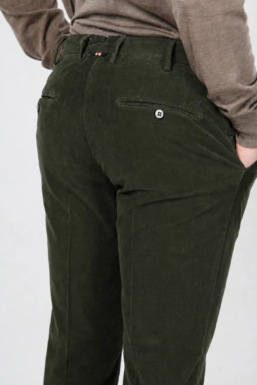 Mason's New York chino bukser skovgrøn fløjl regular