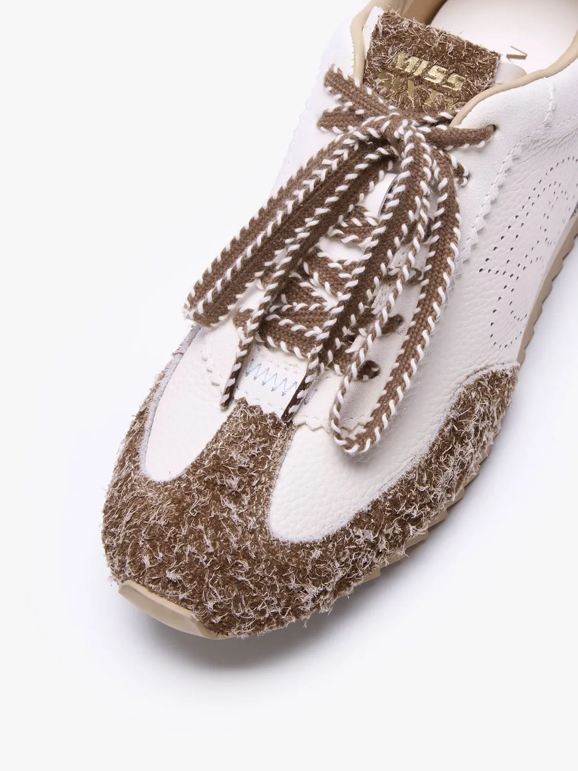 Miss Sixty snøresko sneakers off white patchwork