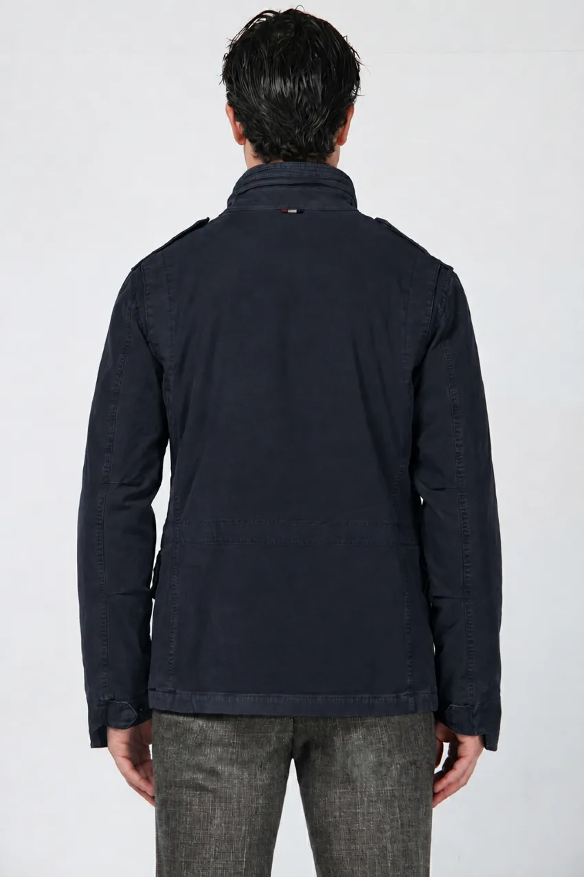 Mason's M74 field jacket midnatsblå regular stretch