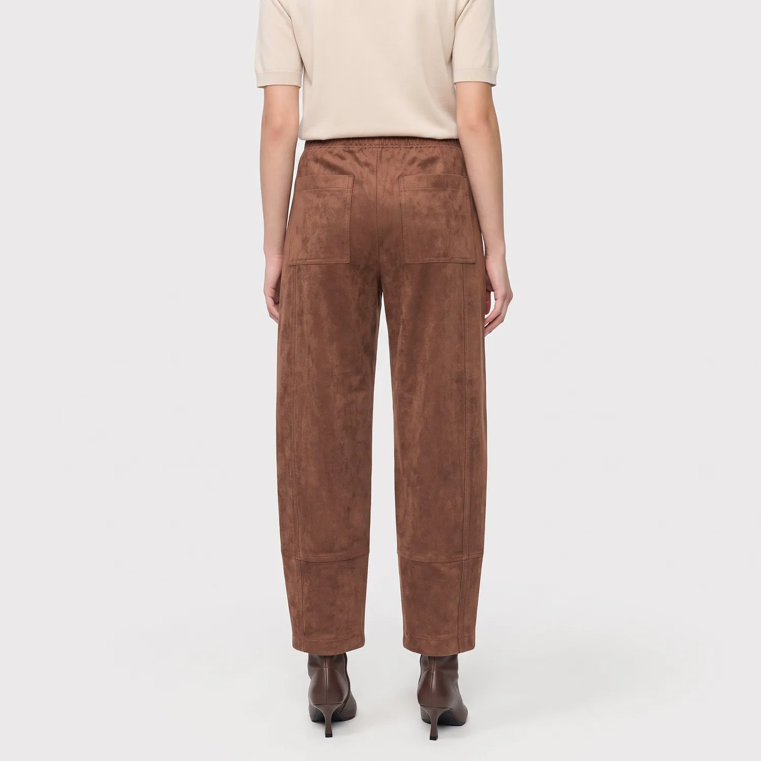 MAC Jeans Tilda worker bukser brun velour