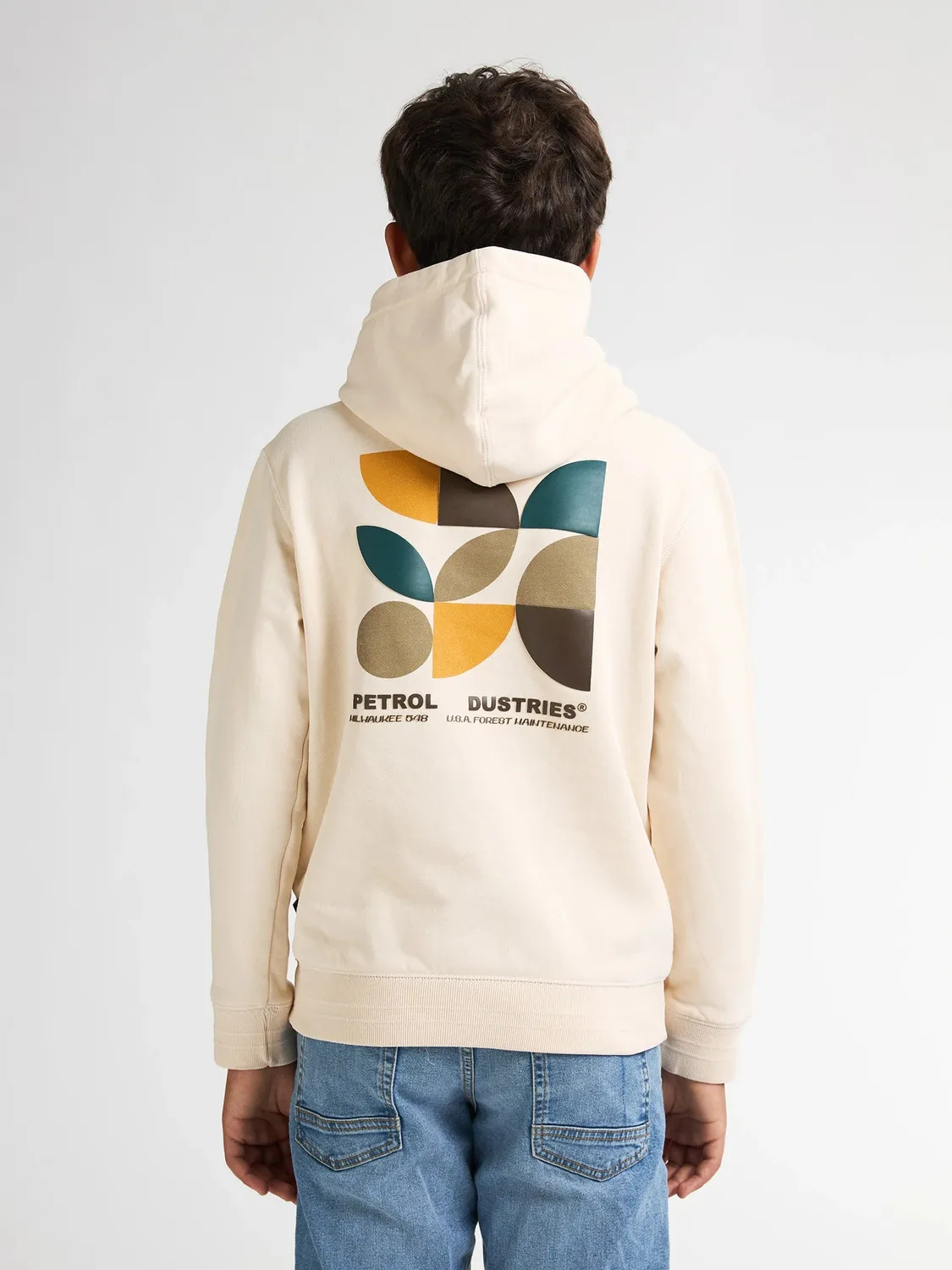 Petrol Industries backprint hoodie børn bomuld