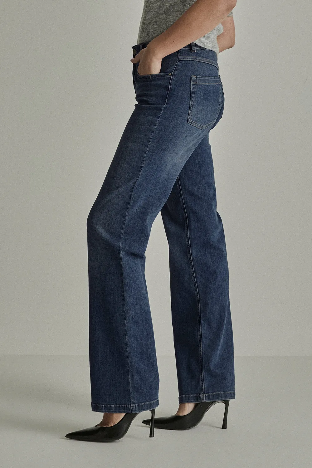 Para Mi Jeans Eve jeans Used Air Blue wide