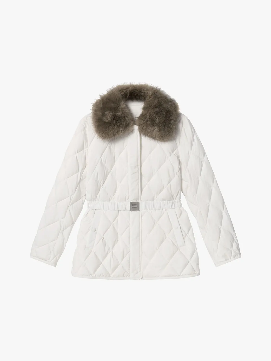 Miss Sixty Belted Pufferjakke vinterhvid dun
