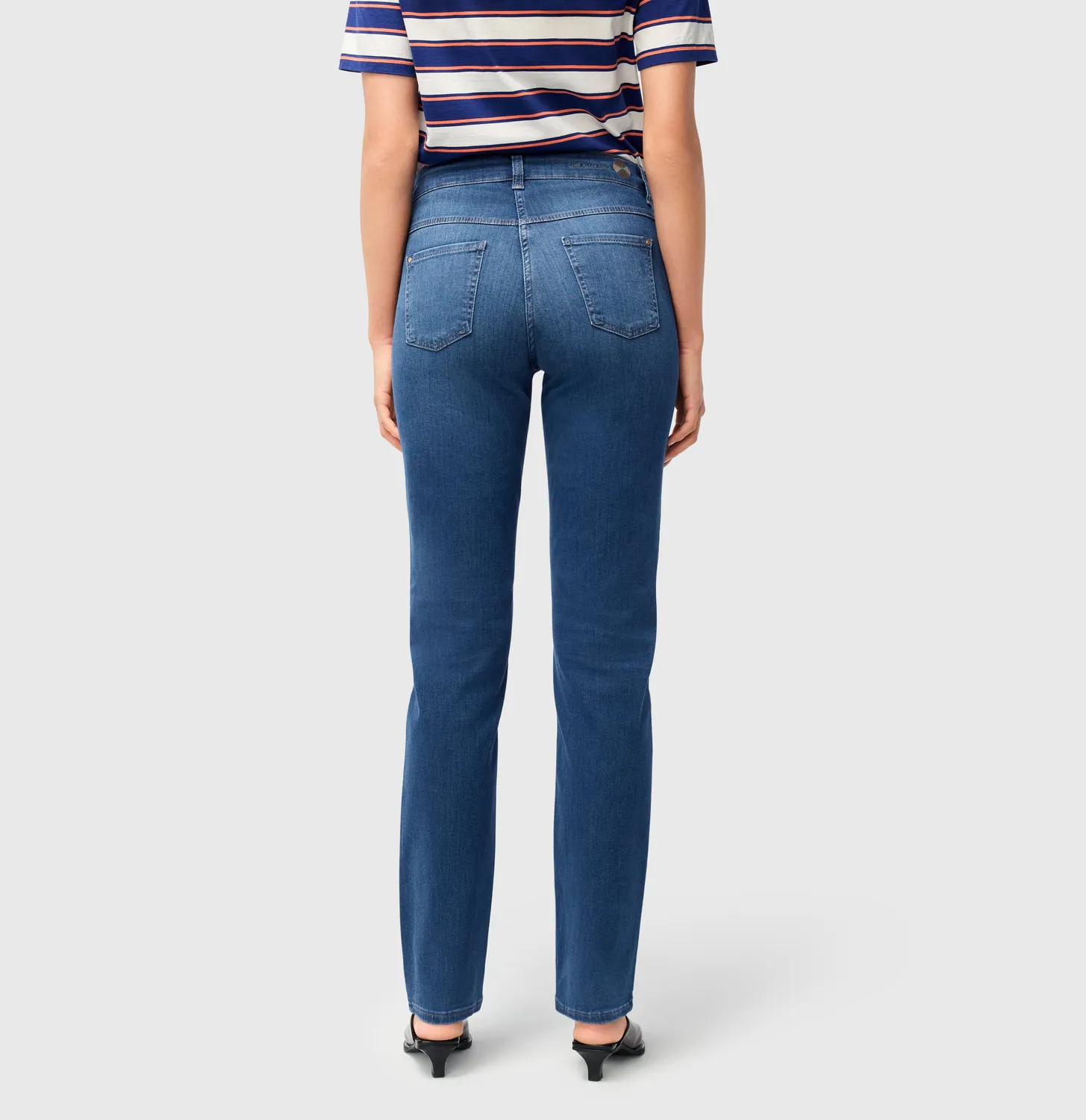 MAC Dream 5401-90-0355L jeans mellemblå straight
