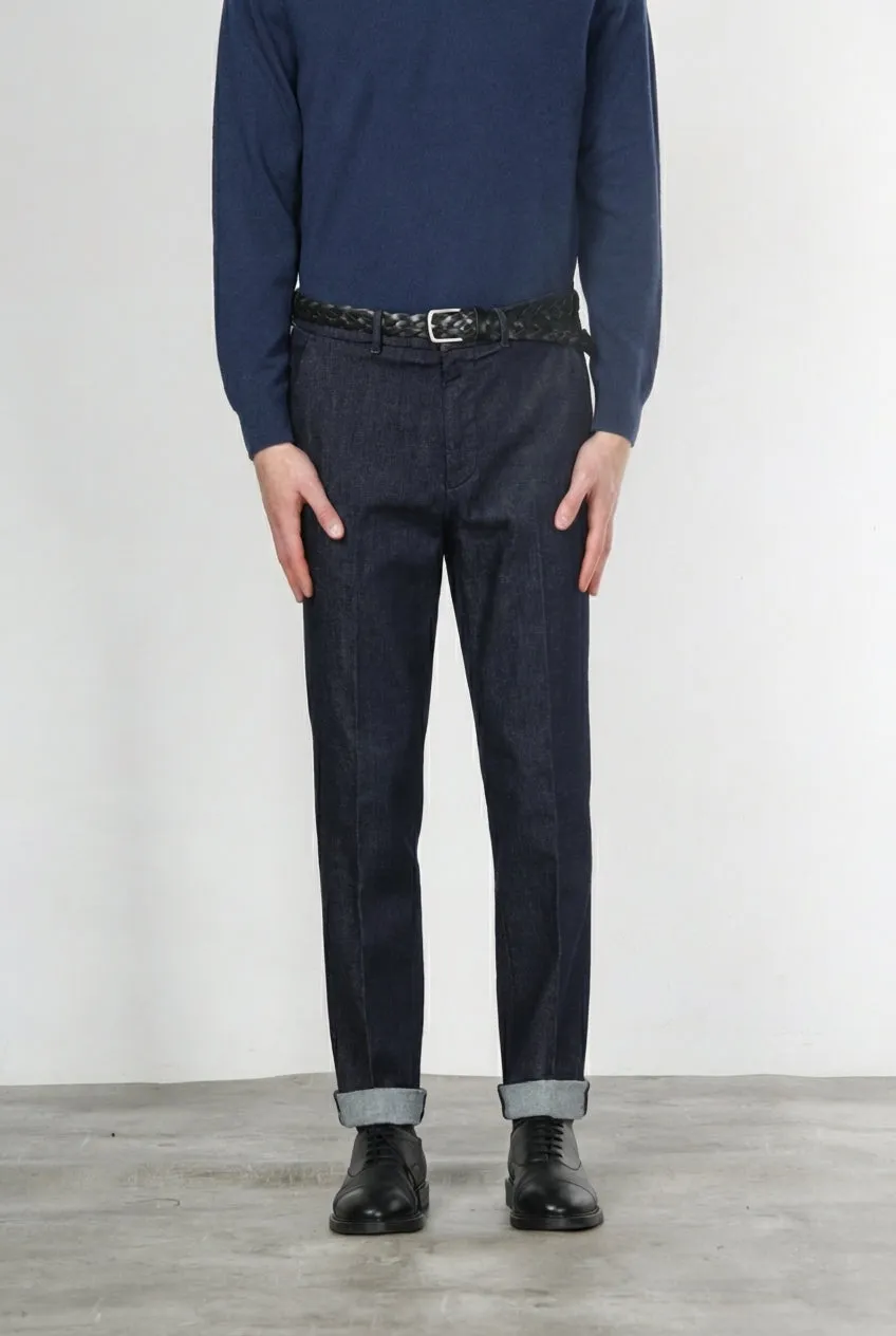 Mason's Il Chinos chinos navy relaxed stretchdenim