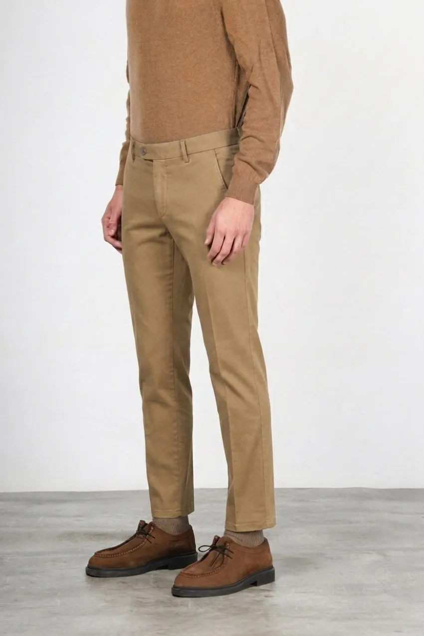 Mason's Torino Flex chinos slim mørk beige
