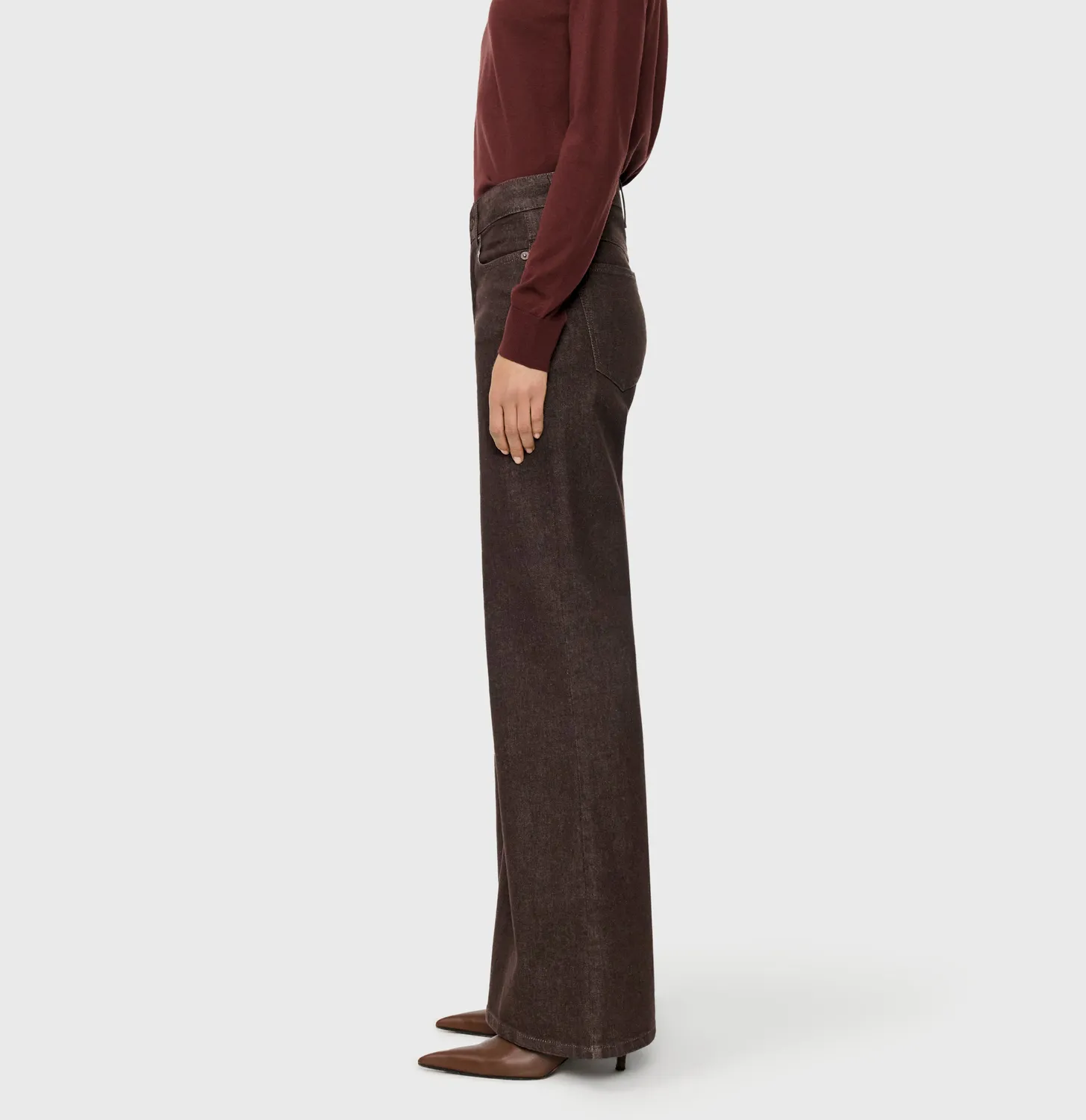 MAC Wide Flare 5239-90-0333 jeans brun wide fit