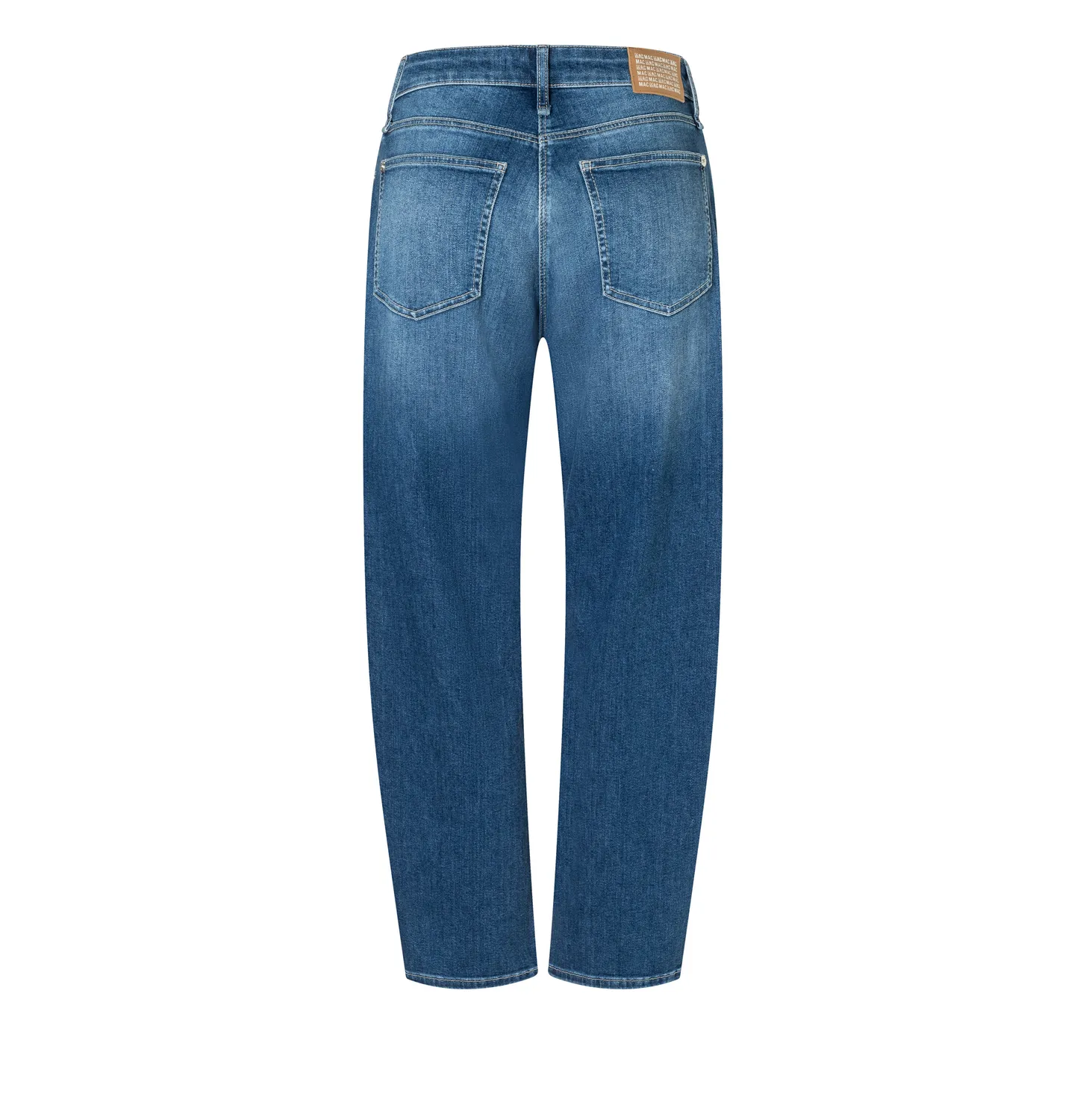 MAC Danni barrel damejeans mellemblå lyocell