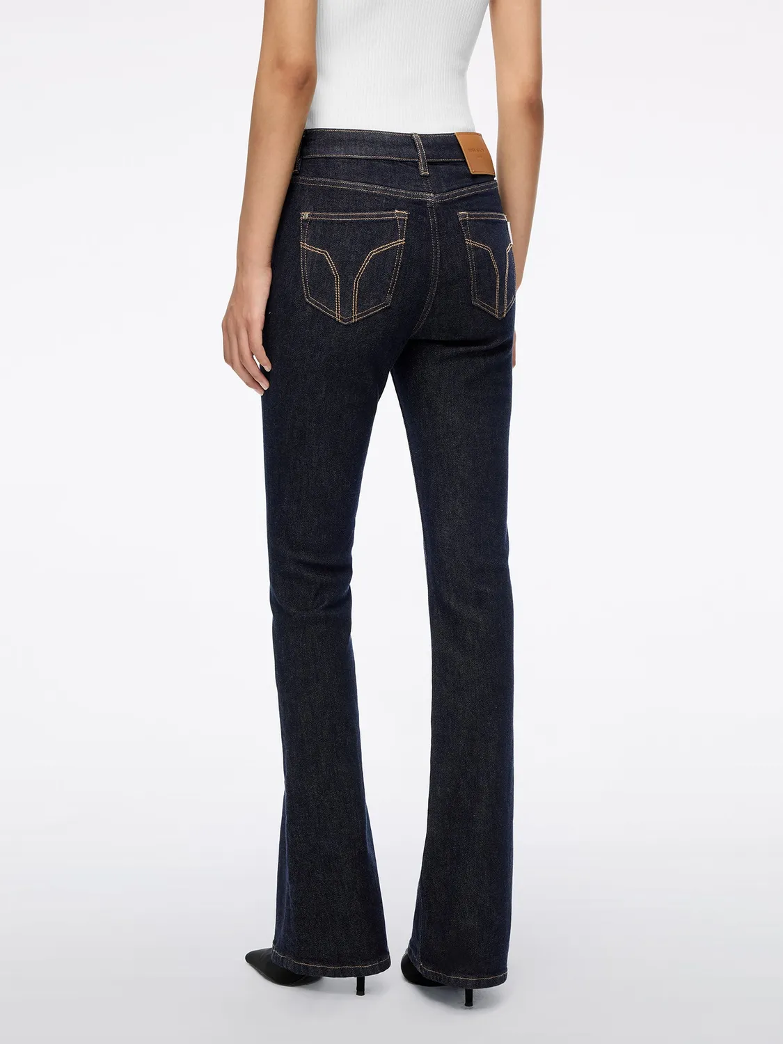 Miss Sixty Slim Flare Jeans mørkeblå højtaljede