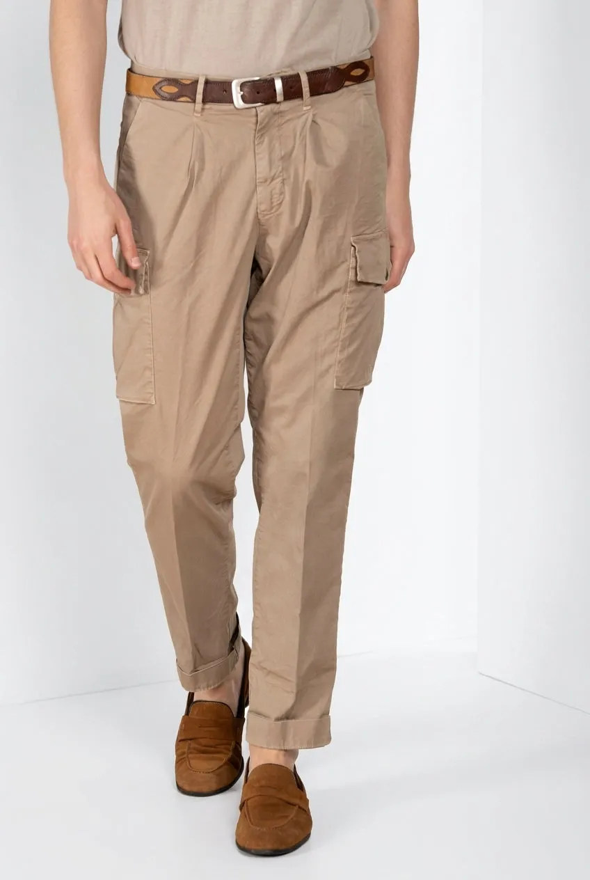 Mason's Boston cargobukser khaki relaxed fit