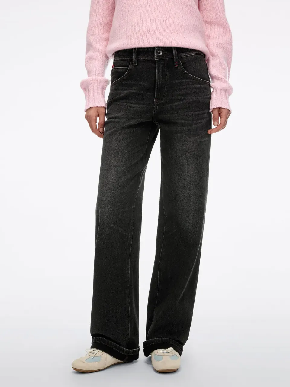 Miss Sixty Anni straight jeans sort low-stretch 34"