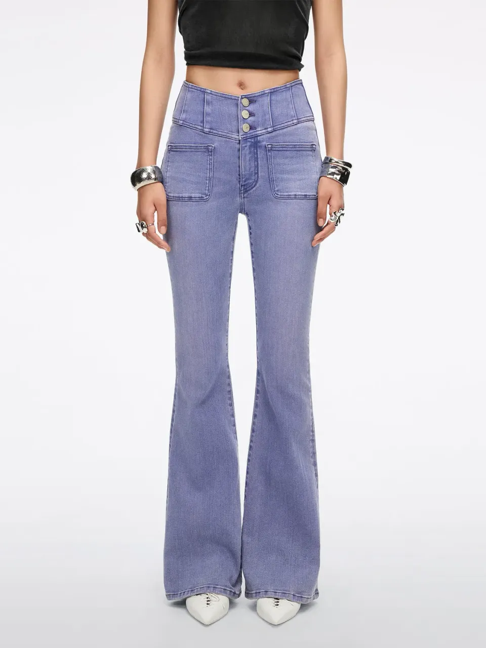Miss Sixty Glenda Plus 5 flare jeans hyacinth stretch