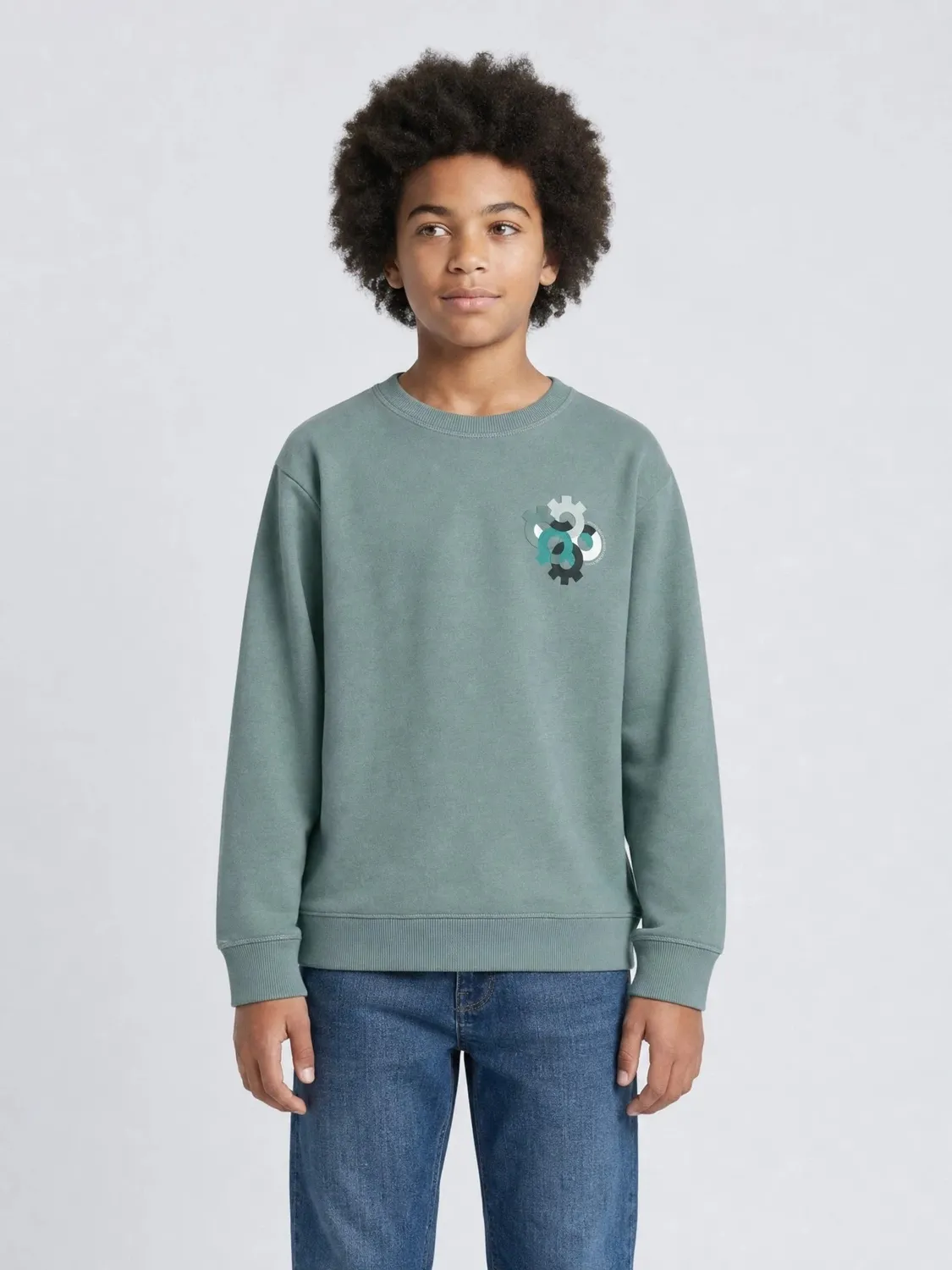 Petrol Industries Ironbrook sweater Storm Blue relaxed