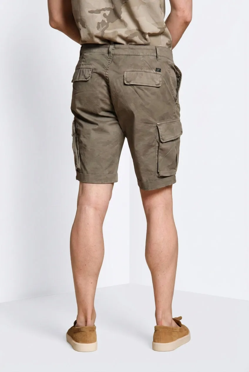 Mason's Chile cargo shorts slim militærgrøn camo
