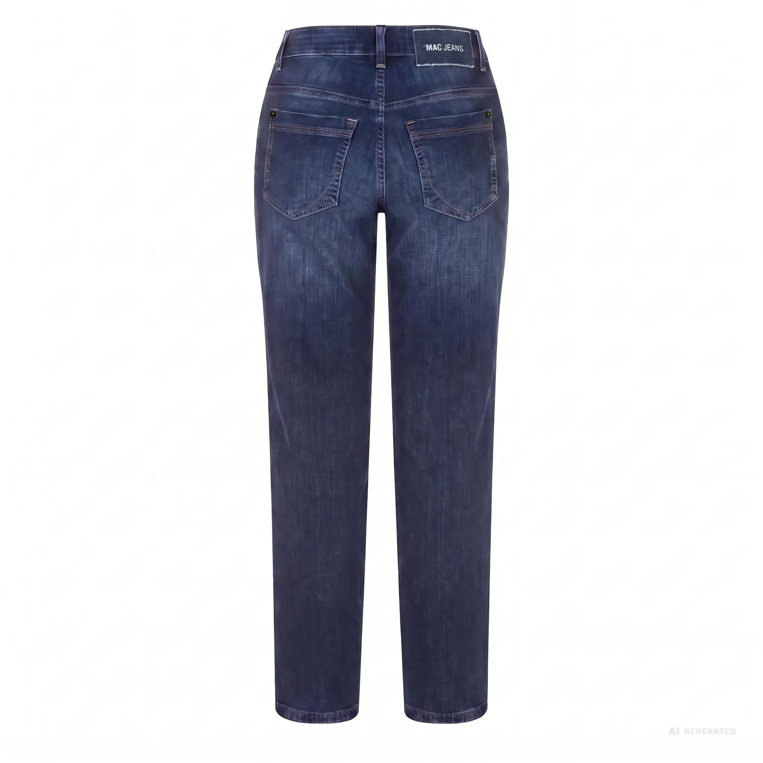 MAC Gracia straight vinter jeans mørkeblå