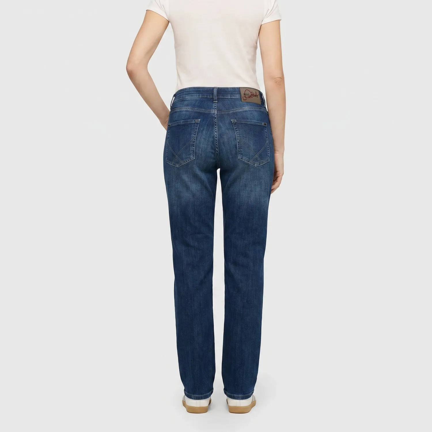MAC Gina Race 5877-91-0363 straight jeans mørkeblå