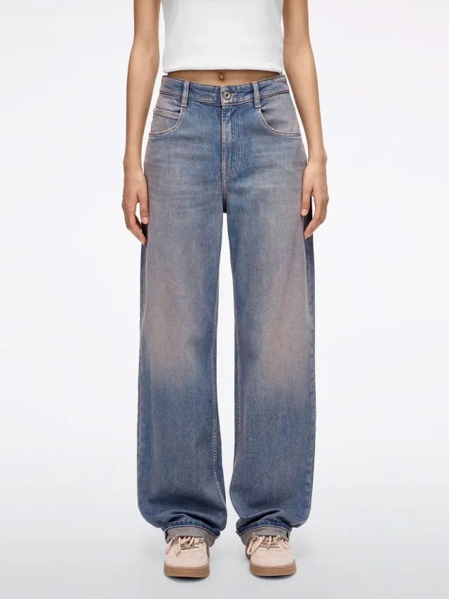 Miss Sixty Elizabeth Jeans barrel middle blue stræk