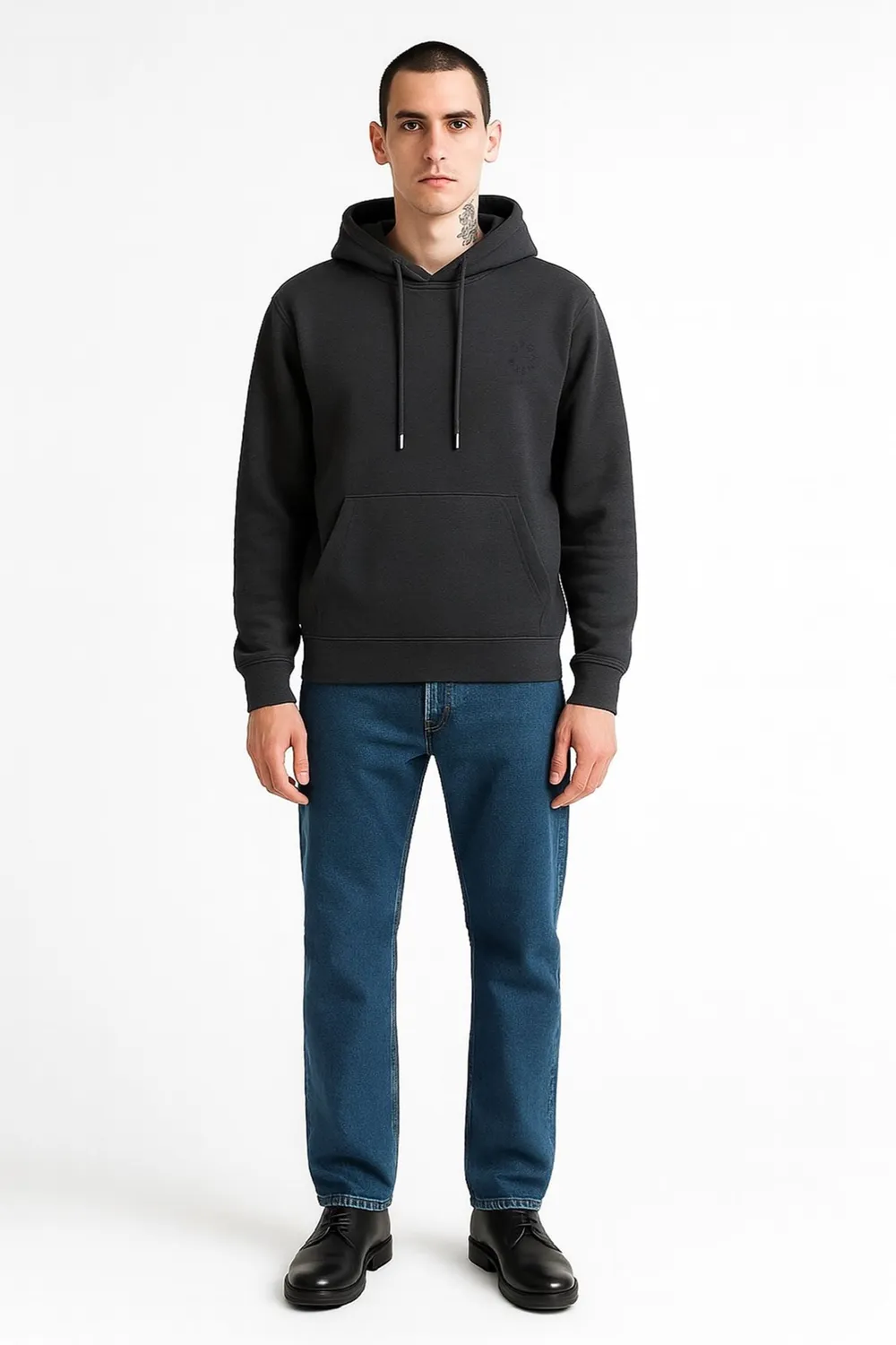 Organsk The Classic Organic hoodie grå økologisk bomuld
