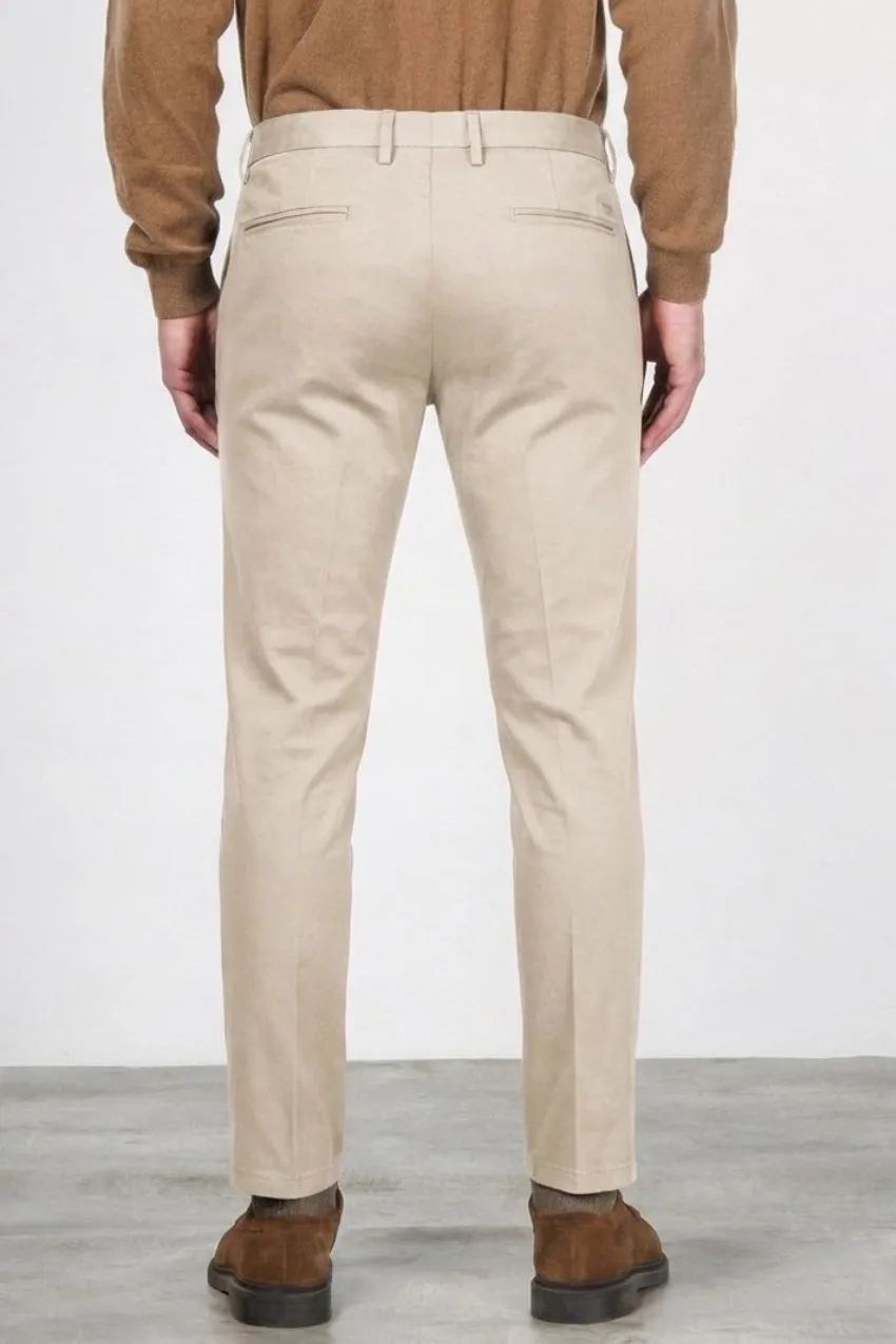 Mason's Torino Flex chinos latte slim satin