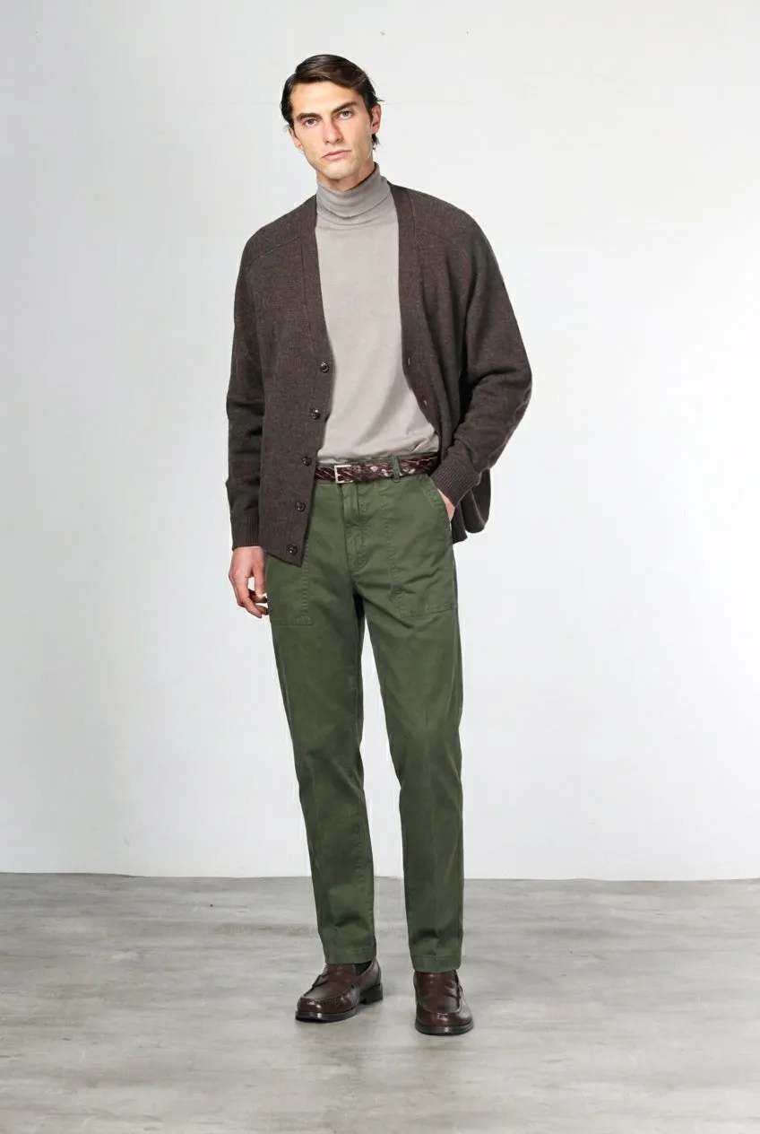 Mason's Prescott chinobukser mørkegrøn relaxed fit