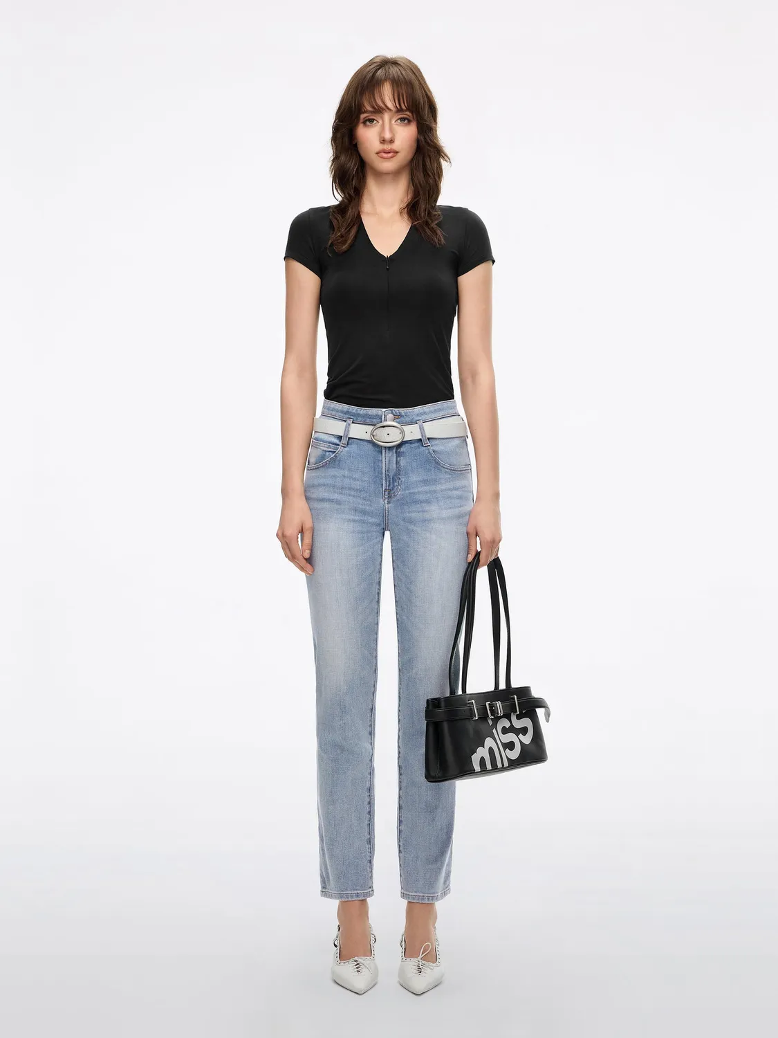 Miss Sixty skinny jeans mellemblå stretch