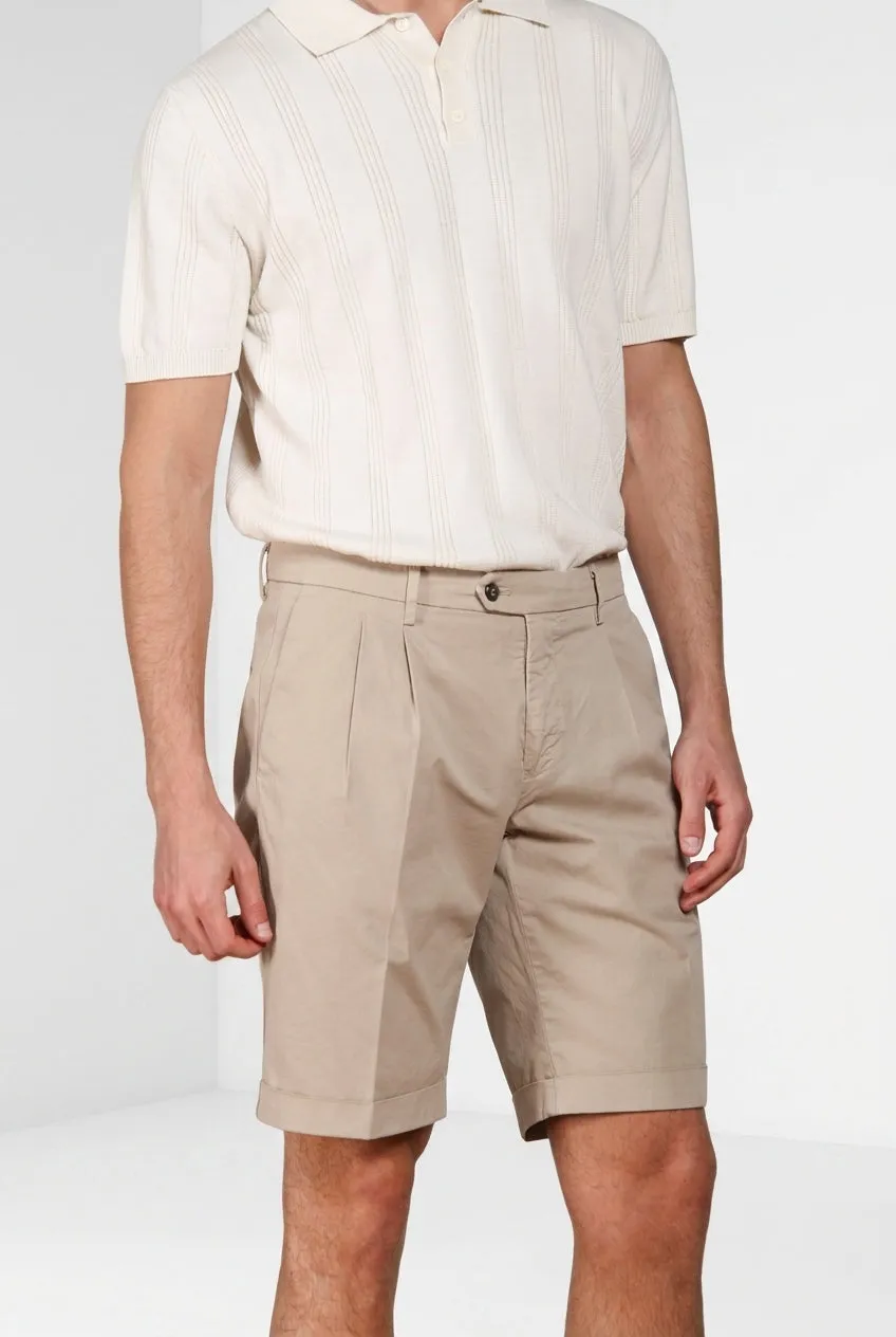 Mason's New York 2 Pinces bermudashorts lysebeige regular