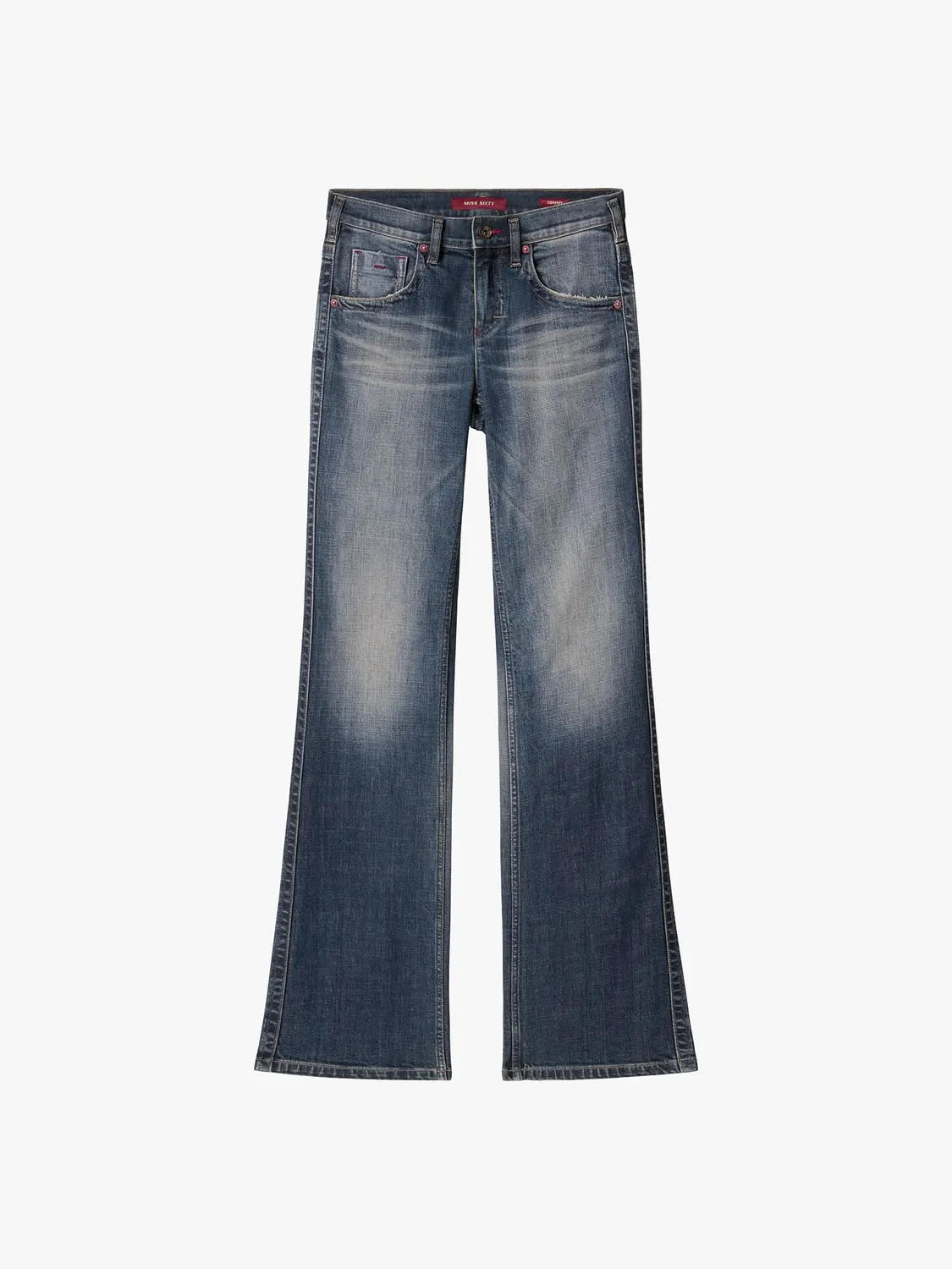 Miss Sixty Tommy flare jeans vintage blå stretch