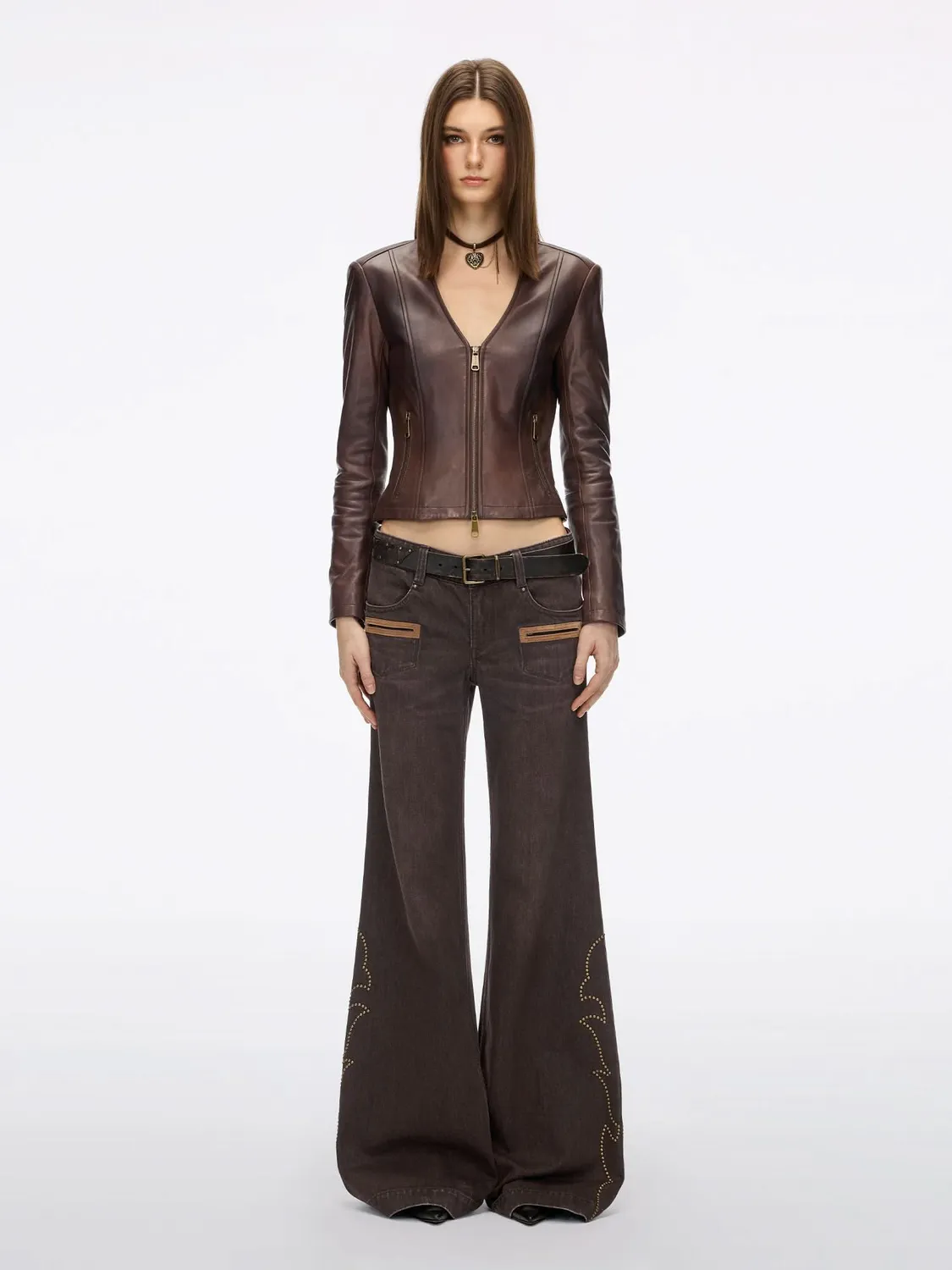 Miss Sixty Bella Flare Jeans mørkebrun