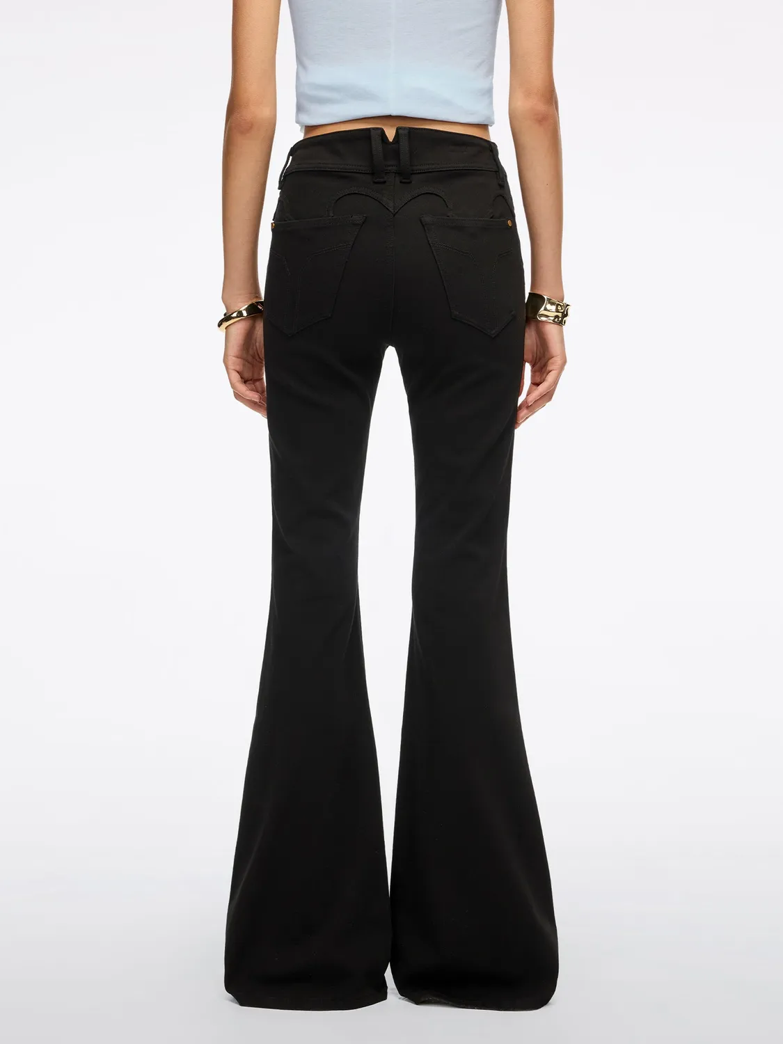 Miss Sixty Bella flare jeans middle blue – mellemtalje str 30"