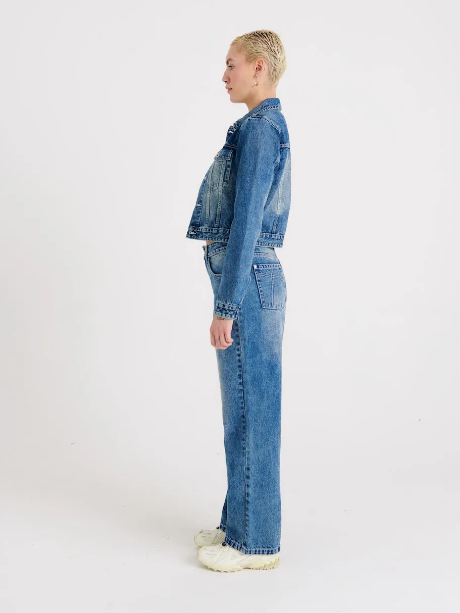 The Ragged Priest Trucker denimjakke 10 bleach blue