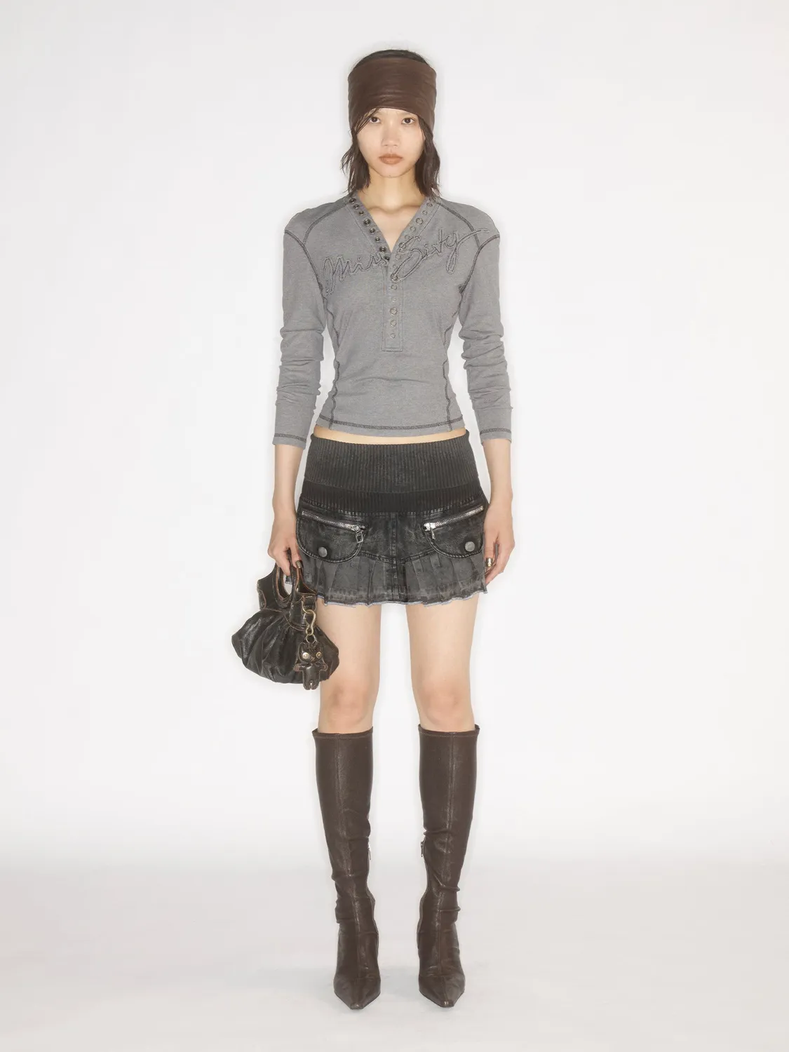 Miss Sixty KNWLS T-shirt retrosort V-hals