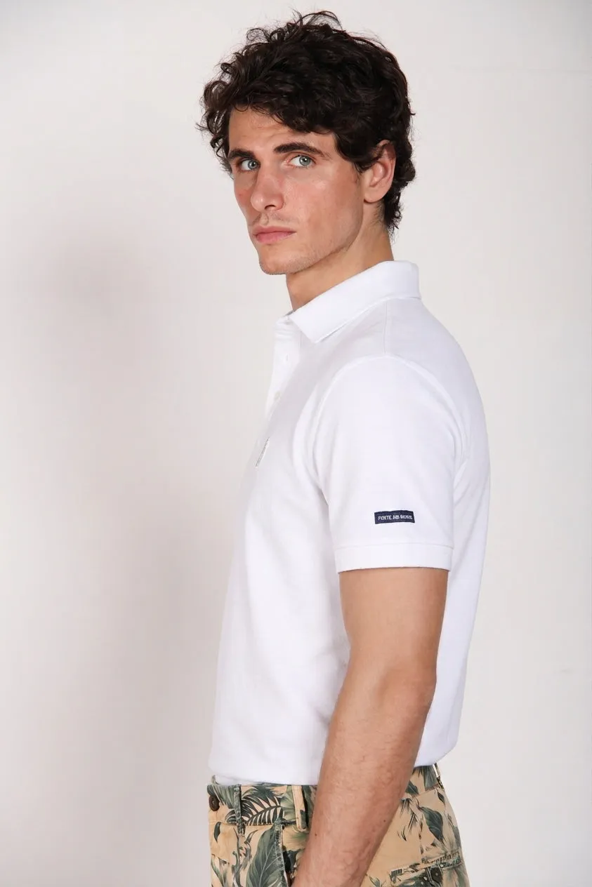 Mason's Leopardi polo hvid bomuld S-XXL