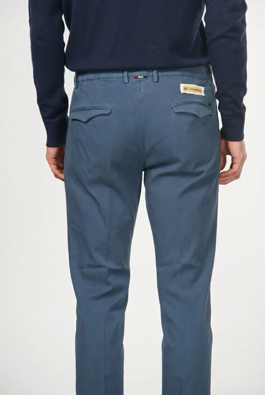 Mason's Torino 1 Pince chinos royalblå slim fit