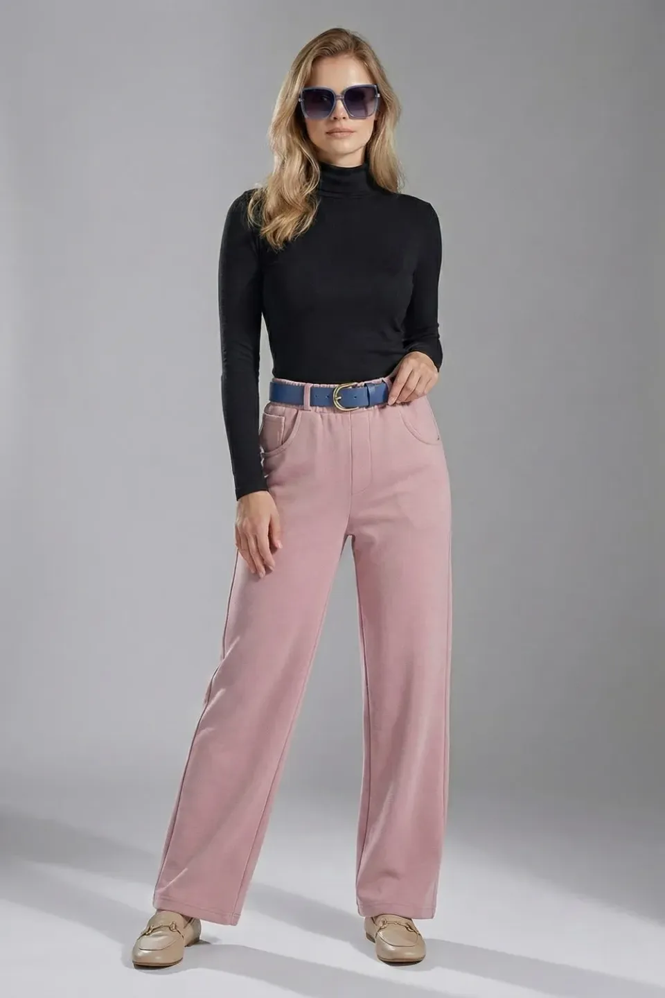 Organsk Studio Trouser joggerbukser mørkegrå – stretch