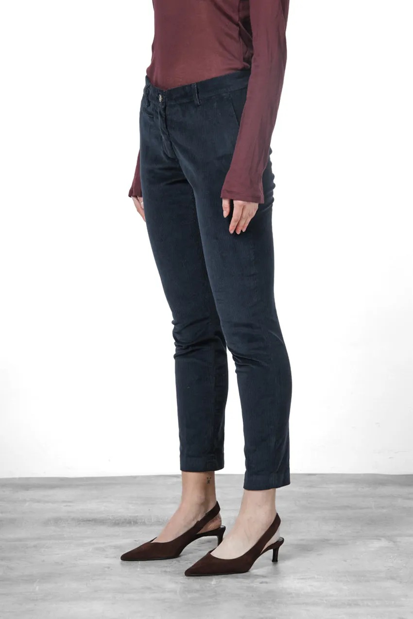 Mason's New York Slim fløjl bukser navy slim cord